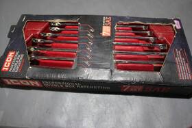 Wrdbs-7 Icon 56654 Professional Sae Double Box Ratcheting Wrench Set