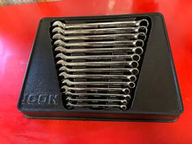 Wcm-14 Icon 64709 Professional Combination Wrench Set 14 Piece Metric