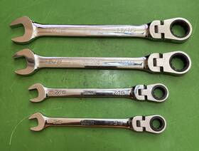Icon Wrfs38 4 - Wrfs Series 12 Pt Sae Professional Flex-head Ratcheting Combo Wrenches