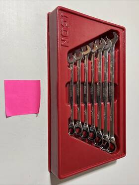 Wrm-7 Icon Sae 7pc Ratcheting Combination Wrench Set