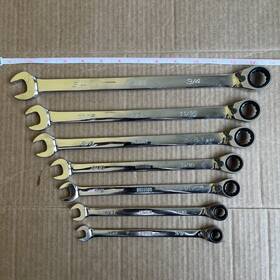 Wrs-7 Icon Wrs7 Sae Ratcheting Combination Wrench Set 7-piece 64842