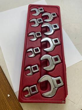 Wscs-11 Icon 3/8 Inch Drive Sae Crowfoot Wrench Set 11 Piece