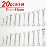 Iu0001sr20 Hotsale Combination Wrench Set Steel Tools With Bags 699913436886
