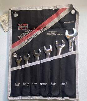K-t Industries Inc. 4-1706 K-t 6pc Sae Combination Wrench Set 3/8-3/4 Non-ratchet