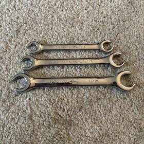 44003 K Tool Flare Nut Wrench Set 3 Piece 3/8 Inch To 11/16 High Polish