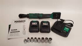 Kimo 703052261794 20v Cordless Ratchet Wrench 1/2 Inch Set 74 Ft-lbs 400 Rpm With 3/8 Adapter