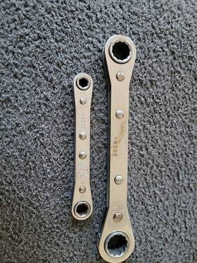 68200-68202 Klein Tools 2pc Box End Ratcheting Wrench Set 68202 68200 Usa