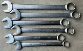 Klutch 5145452 6-pc. Sae Jumbo Combination Wrench Set 1-3/8 Inch To 2