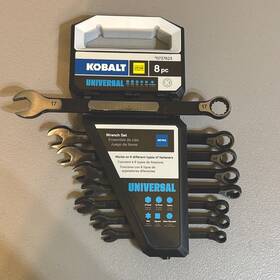 0737623 Kobalt 8 Pc Universal Wrench Set