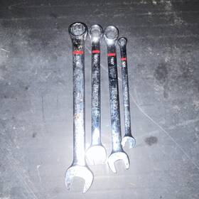 Kobalt 1321847 Sae 4pc Combination Wrench Set 1/4-7/16 Steel Chrome Non-rat