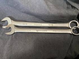 22948 Kobalt 22950 2 Large Usa Combination Wrenches 7/8 Inch And 15/16 &22950