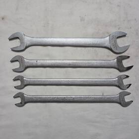 Lectrolite T-2428 Vtg 4pcs 1/2 Inch X9/16 5/8 X11/16 3/4 X7/8 Tappet Wrench Set - Usa
