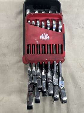 Srwmf212ptb Mac Tools 12pc Flexible-head Ratcheting Spanner Wrench Set 7-19mm