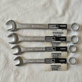M6110m Master Mechanic Set 4 Metric Combination Wrench 12 13 14 15 Mm Professional 6115