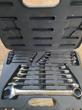 Master Mechanic Tv-252936 13 Piece Chrome Plated Finish Sae Combination Wrench Set Read