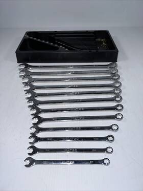 Smewxlm12 Matco Tools 12pc Hex Grip Metric Chrome Combination Wrench Set 8-19mm