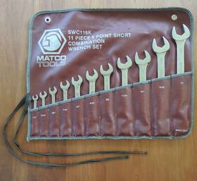 Swc116k Matco Tools 11 Piece Sae 6 Pt Short Wrench Set Bought New In 83 Usa Made