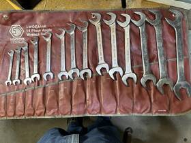 Swoea14k Matco Tools Sae Four 4 Way Angle Open End Wrench Set 3/8 Inch To 1-1/4