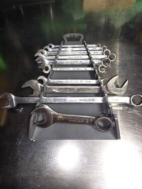 Matco Wcl85 Combination Wrench Set 10pc Metric/standard Polished Steel Multiple Sizes