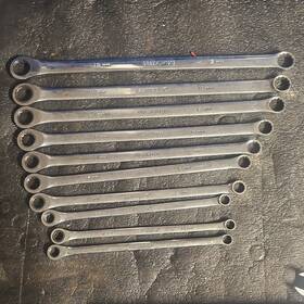 Matres Grbzalm1919 Double Ended Box Wrench Set Metric 10-19mm 10pc Steel Silver