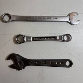 Mixed Brands Bw-1119m Vintage Crescent Tool Co Adjustable Wrench Blackhawk 19mm S-k Usa Lot