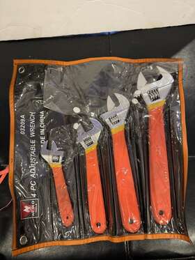 03209a Neiko 4pc Adjustable Wrench Set