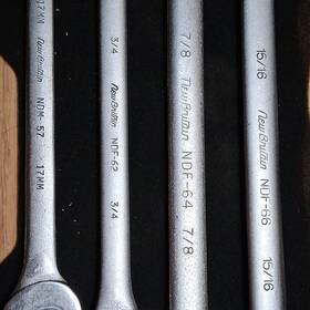 New Britain Ndf-57 4 Wrenchs In Pristine Condition.. And A Pre Ww2 Era Ndf-829/16 1/2