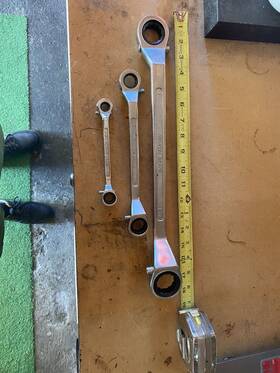 Newcon Brand 313104828853 Double Sided Reversible Ratcheting Wrench Set - 3