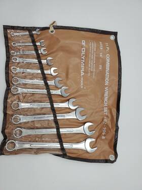 02-906b Olympia 11 Pc. Combination Wrench Set #02-906b. 1/4ftft - 7/8ftft With Carrying Pouch