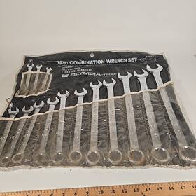 02-918 Olympia Tools 14pc. Sae Combination Wrenches Set# 3/8 Inch - And Pouch Vnc