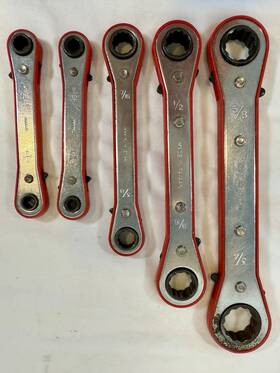 70294 Pit Bull 5-piece Sae Ratchet Box End Wrench Set