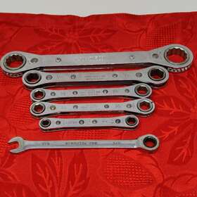 84-4739 Powr Kraft 6 Ratcheting Wrenches Misc Brands Usa Made 3 1 Trw Proto