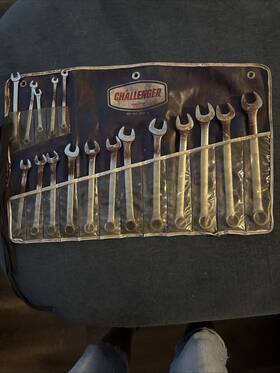 6101m Proto Vtg Set Of 17 Challenger By Combination Wrench No. In Pouch