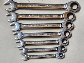 Bw-1207s Proto 7pc Blackhawk By Gear Ratcheting Ratchet Wrench Set 12-point Sae