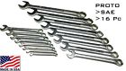 Proto Tools 16 Piece Sae Standard Combination Long Wrench Set 1 4 1-1 Inch 662679073046
