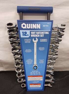 Tdw028724 Quinn Hand Tools 193175446244 Metric Ratchet Wrench Set 12pc. Model# 58756 8mm-19mm