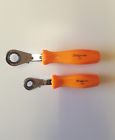Rbyc510 Rbyc55 Snap On Metric Ratcheting Wrench Pair Orange Hard Handles Mm