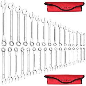 Rochoof 734172591119 Combination Wrench Set33-piece Chrome Vanadium Steel Set 12-point Sae