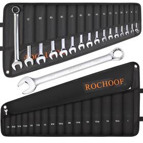 Cw005-32 Rochoof Combination Wrench Set 32-piece Chrome Vanadium Steel 12-point Sae