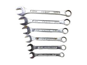 4390 Sears Tools 6-pc. Sae Combination Wrench Set Usa