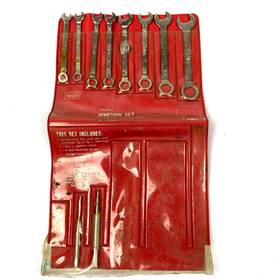 44671 Sears Vintage Ignition Wrench And Punch Tool Set With Pouch 10 Pieces Usa Made