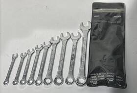 943089 Sears Vintage Craftsman 9 Piece Metric Combination Wrench Set Very Good