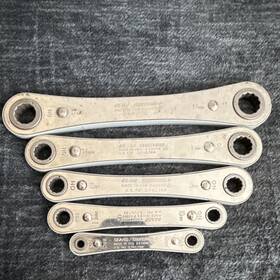 Sears / Craftsman 243691 Ratcheting Box Wrench Set Metric Double Ended 6-19mm