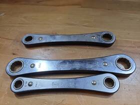 Sears Craftsman 44598 Sae Ratcheting Double End Box Wrench Set 3pc