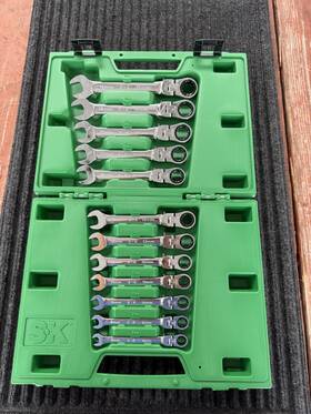 Sk 025141118704 Flex-head Ratcheting Wrench Set 12-piece 8mm - 19mm See Description