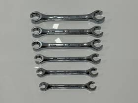 Sk Hand Tools 025141003765 Usa Made 376 6pc Metric Double Flare Nut Line Wrench Set - 9mm To 21mm