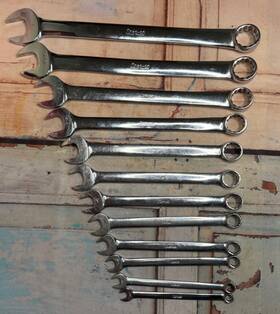 Snap-on 111-239 Snap-on Combination Wrench Set Sae Drive Standard 12 Point 5/16 Inch To 1 Pcs