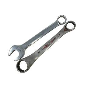 9729 Snap-on Williams Box End And 110 3/8 In Bs Combination Wrench 2 Pcs Usa
