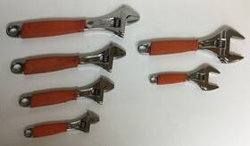 Adhw702ok1f Snap-on Ma1 4 Pc Flank Drive Plus Adjustable Wrench Set And 2 Wide Mouth