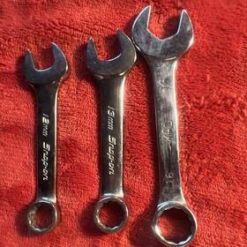 Snap-on Dxm12b Snap-on Dxm Mac Stubby 3pc 12mm 13mm 16mm Chrome